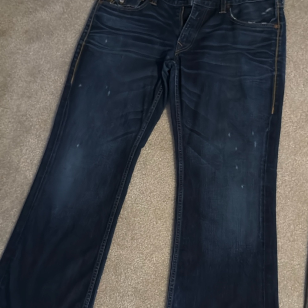 True Religion Blue Straight Jeans Timeless Appeal